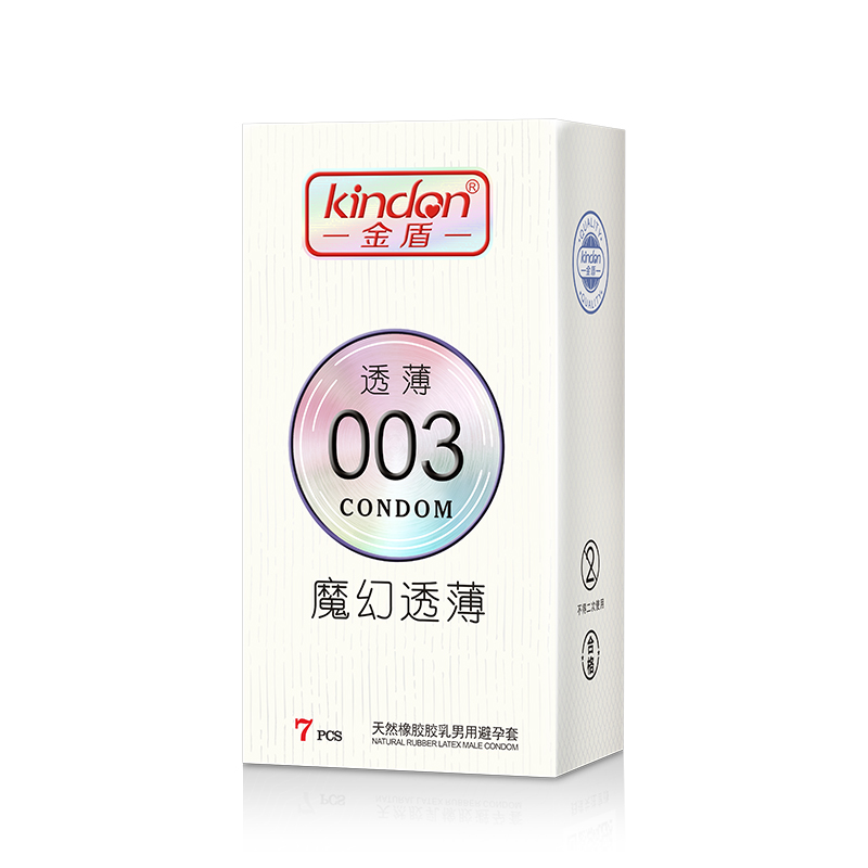 <strong>金盾透薄003系列 超薄避孕套 透薄003魔幻透薄7只装</strong>